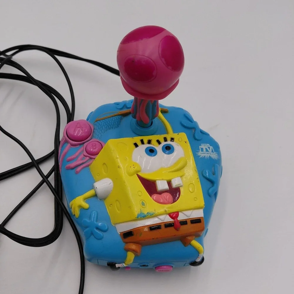 SpongeBob SquarePants Plug n Play Jellyfish TV Game JAKKS 2007- WORKS